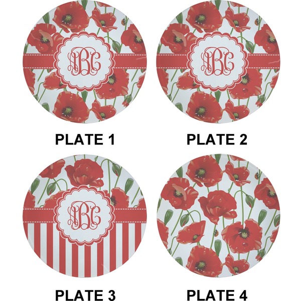 Poppies Set of Appetizer / Dessert Plates (Approval)
