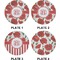 Poppies Set of Appetizer / Dessert Plates (Approval)