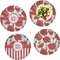 Poppies Set of Lunch / Dinner Plates