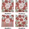 Poppies Set of Square Dinner Plates (Approval)