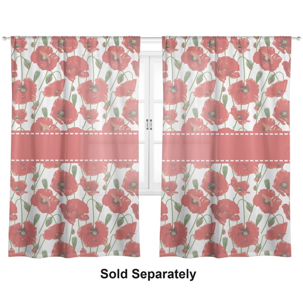 Poppies Sheer Curtains
