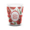 Poppies Ceramic Shot Glass - 1.5 oz - White - Single (Personalized)