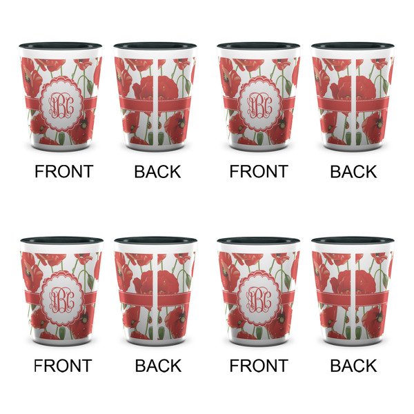 Poppies Shot Glassess - Two Tone - Set of 4 - APPROVAL