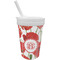 Poppies Sippy Cup with Straw (Personalized)
