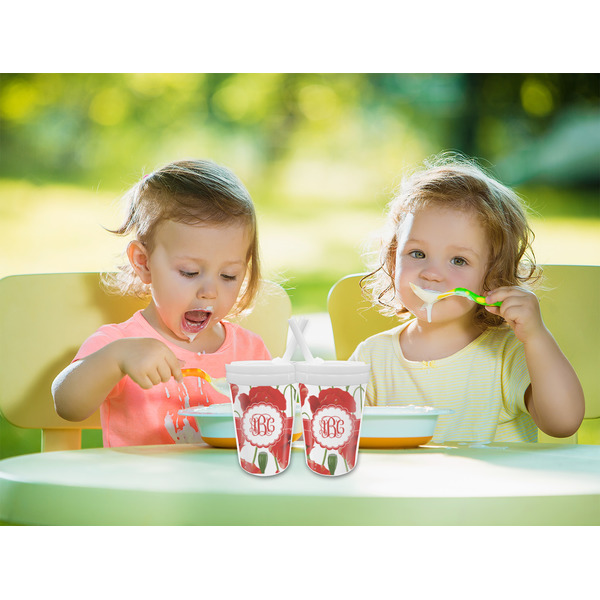 Poppies Sippy Cups w/Straw - LIFESTYLE