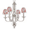 Poppies Small Chandelier Shade - LIFESTYLE (on chandelier)