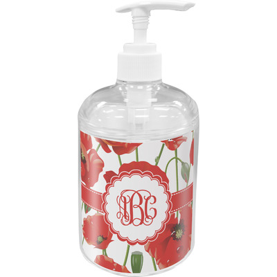Custom Poppies Acrylic Soap & Lotion Bottle (Personalized)