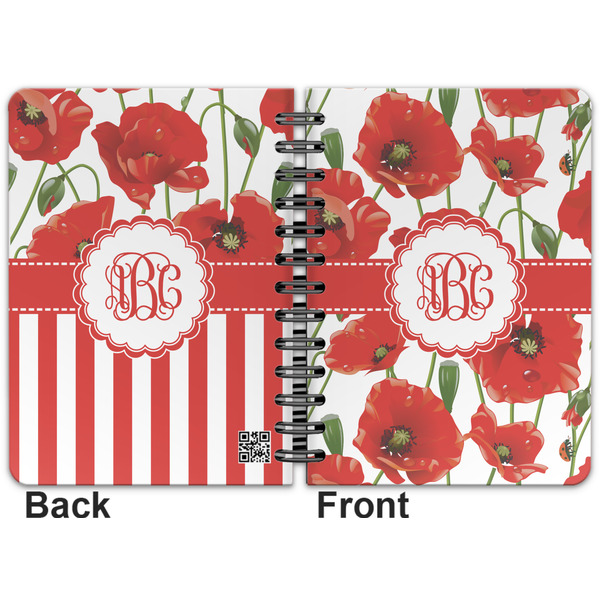 Poppies Spiral Journal 5 x 7 - Apvl