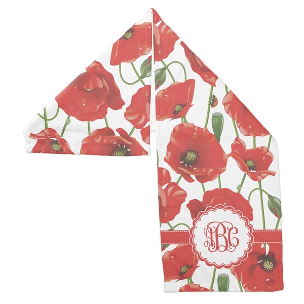 Poppies Sports Towel Folded - Both Sides Showing