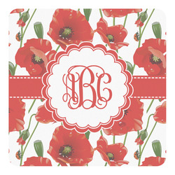 Poppies Square Decal - XLarge (Personalized)