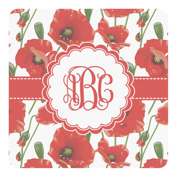Custom Poppies Square Decal - Medium (Personalized)