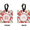Poppies Square Luggage Tag (Front + Back)