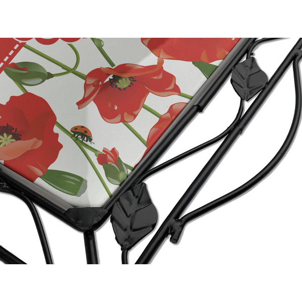 Poppies Square Trivet - Detail