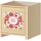 Poppies Square Wall Decal on Wooden Cabinet