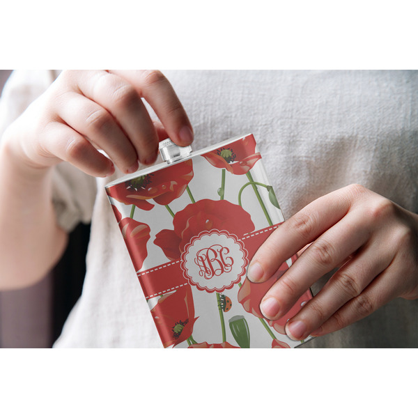Poppies Stainless Steel Flask - LIFESTYLE 1