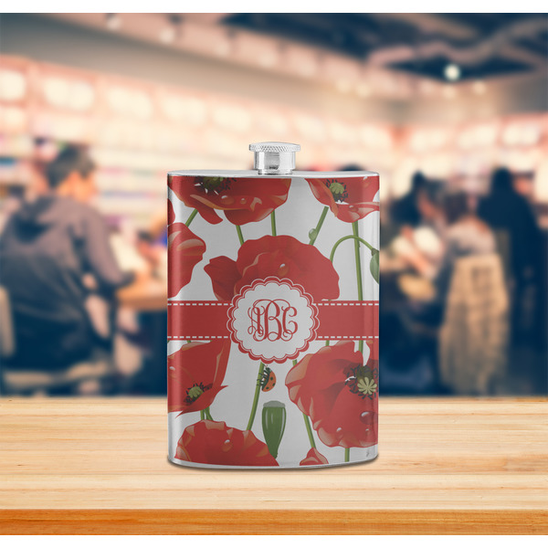 Poppies Stainless Steel Flask - LIFESTYLE 2