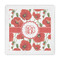 Poppies Standard Decorative Napkin - Front View