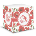 Poppies Sticky Note Cube (Personalized)