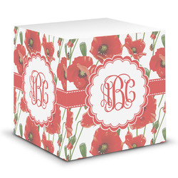 Poppies Sticky Note Cube (Personalized)