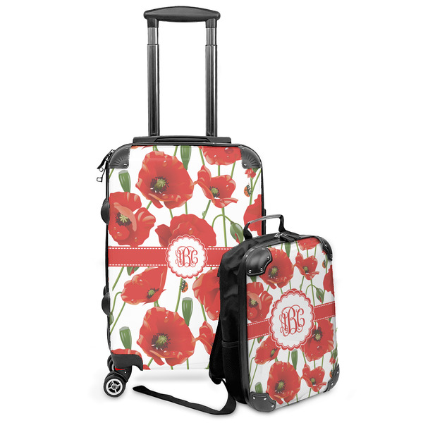 Custom Poppies Kids 2-Piece Luggage Set - Suitcase & Backpack (Personalized)