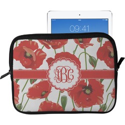 Poppies Tablet Case / Sleeve - Large (Personalized)