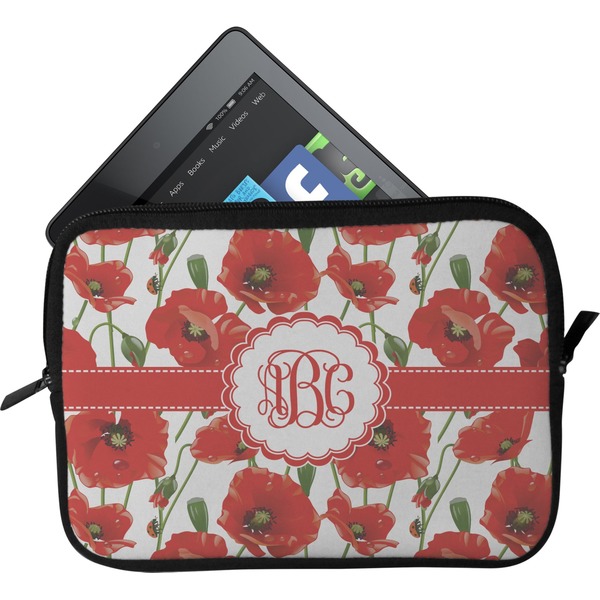Custom Poppies Tablet Case / Sleeve - Small (Personalized)