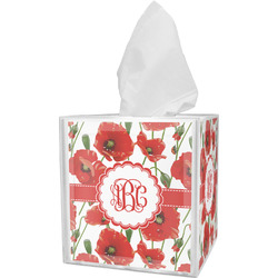 Poppies Tissue Box Cover (Personalized)