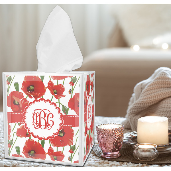 Poppies Tissue Box - LIFESTYLE