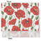 Poppies Tissue Paper - Lightweight - Medium - Front & Back