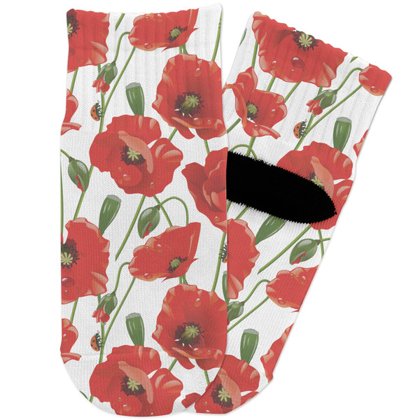 Custom Poppies Toddler Ankle Socks