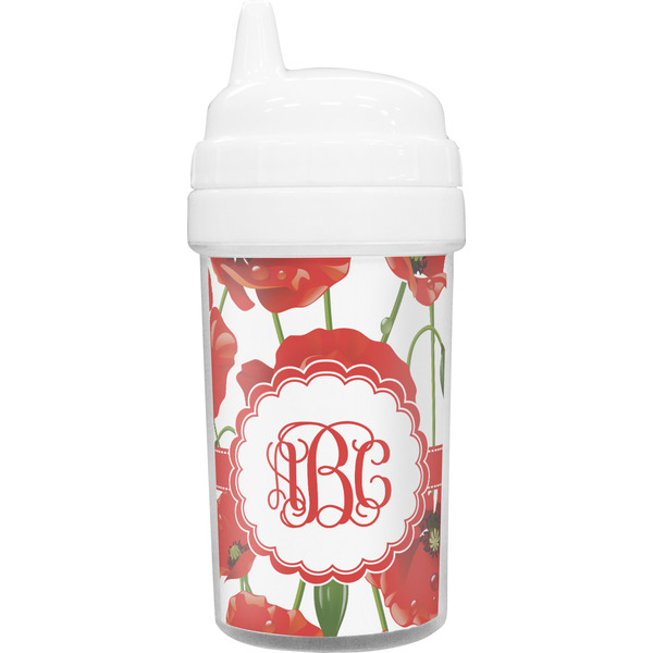 Custom Poppies Toddler Sippy Cup (Personalized)