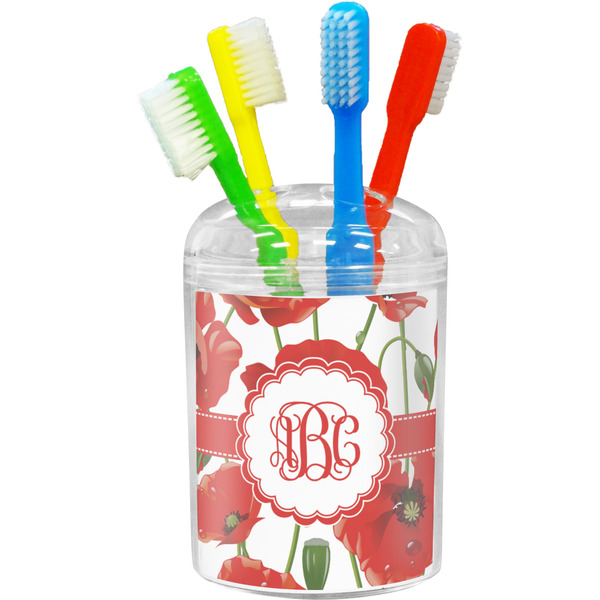 Custom Poppies Toothbrush Holder (Personalized)