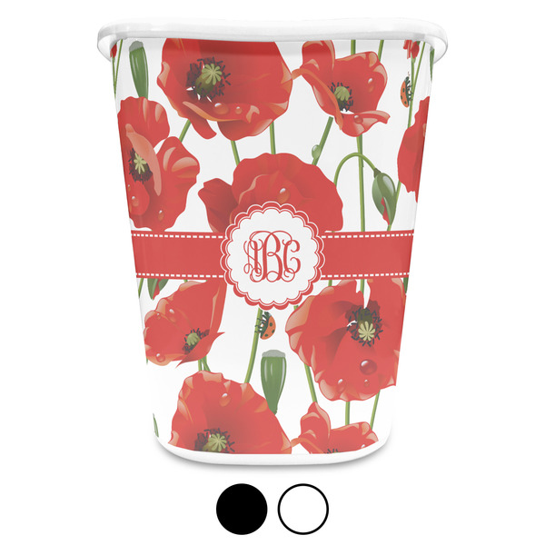 Poppies Custom Waste Basket