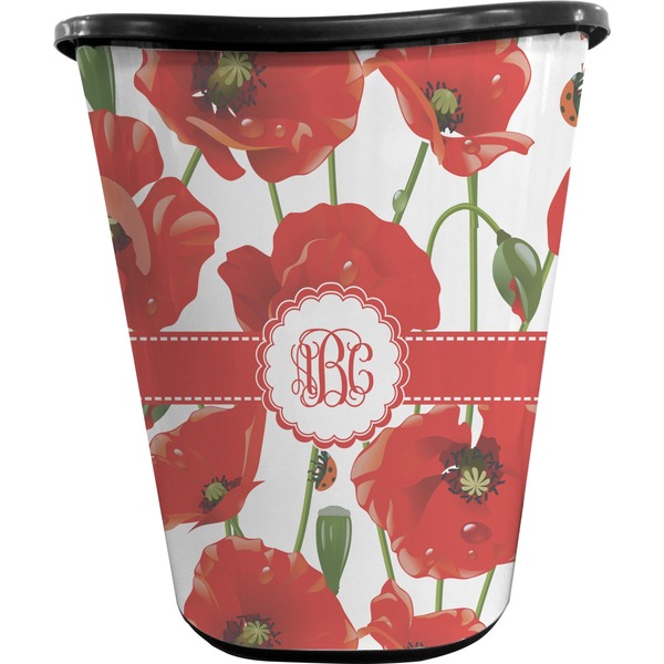 Poppies Custom Waste Basket