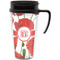 Poppies Acrylic Travel Mug with Handle (Personalized)
