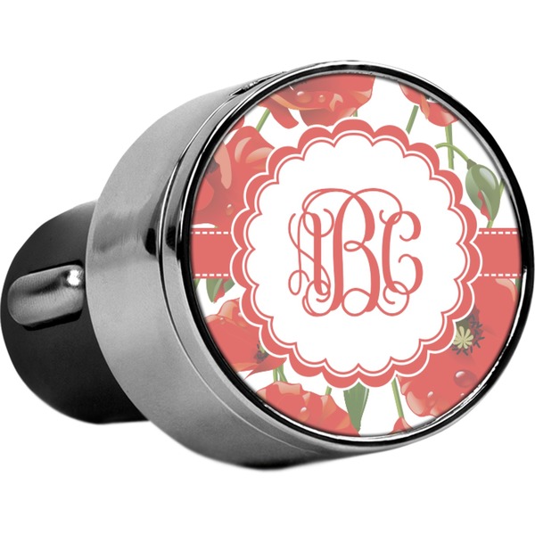 Custom Poppies USB Car Charger (Personalized)