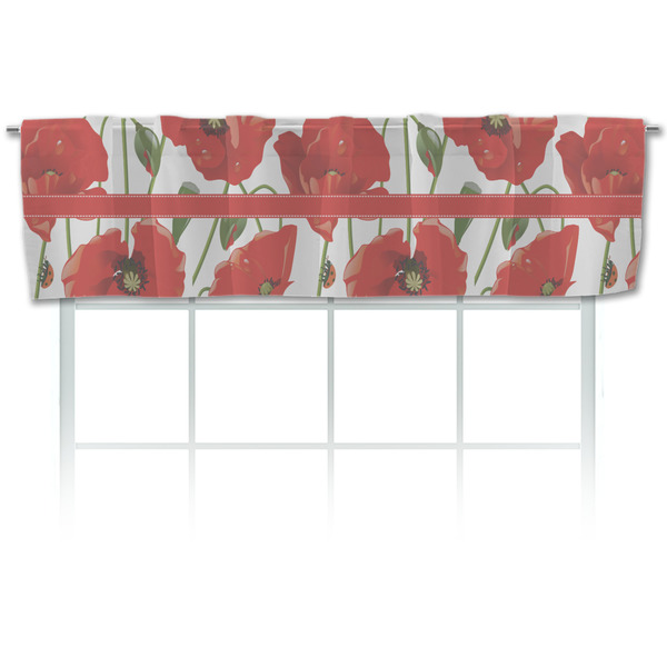Custom Poppies Valance