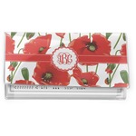 Poppies Vinyl Checkbook Cover (Personalized)