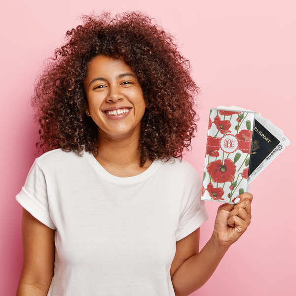 Poppies Vinyl Document Holder - LIFESTYLE