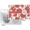 Poppies Vinyl Passport Holder - Flat Front and Back