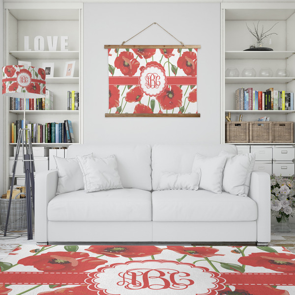 Poppies Wall Hanging Tapestry - IN CONTEXT