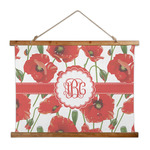 Poppies Wall Hanging Tapestry - Wide (Personalized)