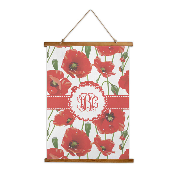 Custom Poppies Wall Hanging Tapestry - Tall (Personalized)