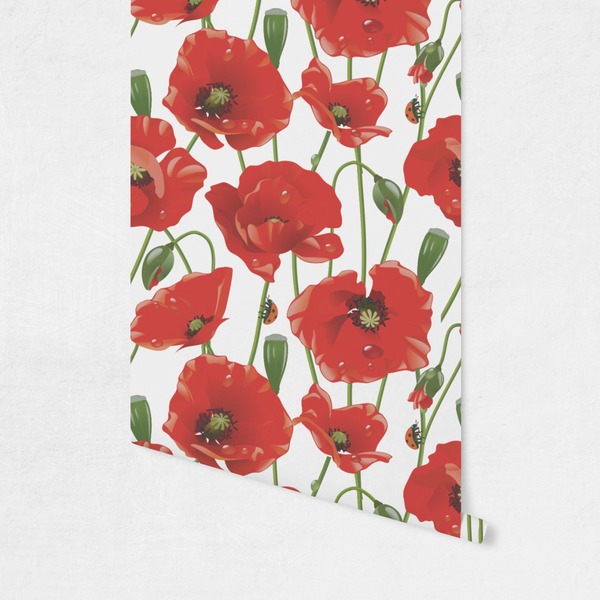 Poppies Wallpaper on Wall