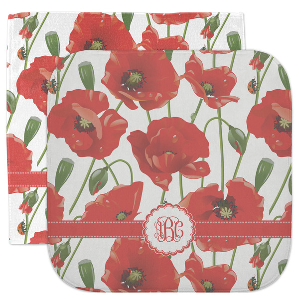 Custom Poppies Facecloth / Wash Cloth (Personalized)