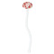 Poppies White Plastic 7" Stir Stick - Oval - Single Stick