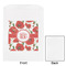 Poppies White Treat Bag - Front & Back View