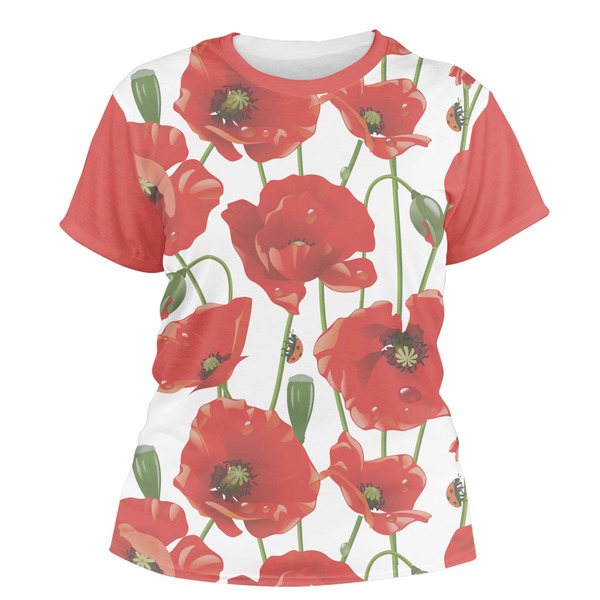 Custom Poppies Women's Crew T-Shirt - Medium