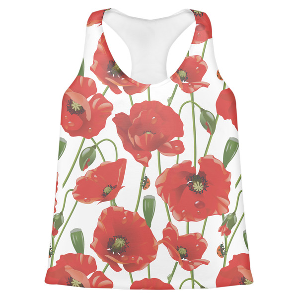 Custom Poppies Womens Racerback Tank Top - 2X Large