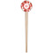 Poppies Wooden 4" Food Pick - Round - Single Pick